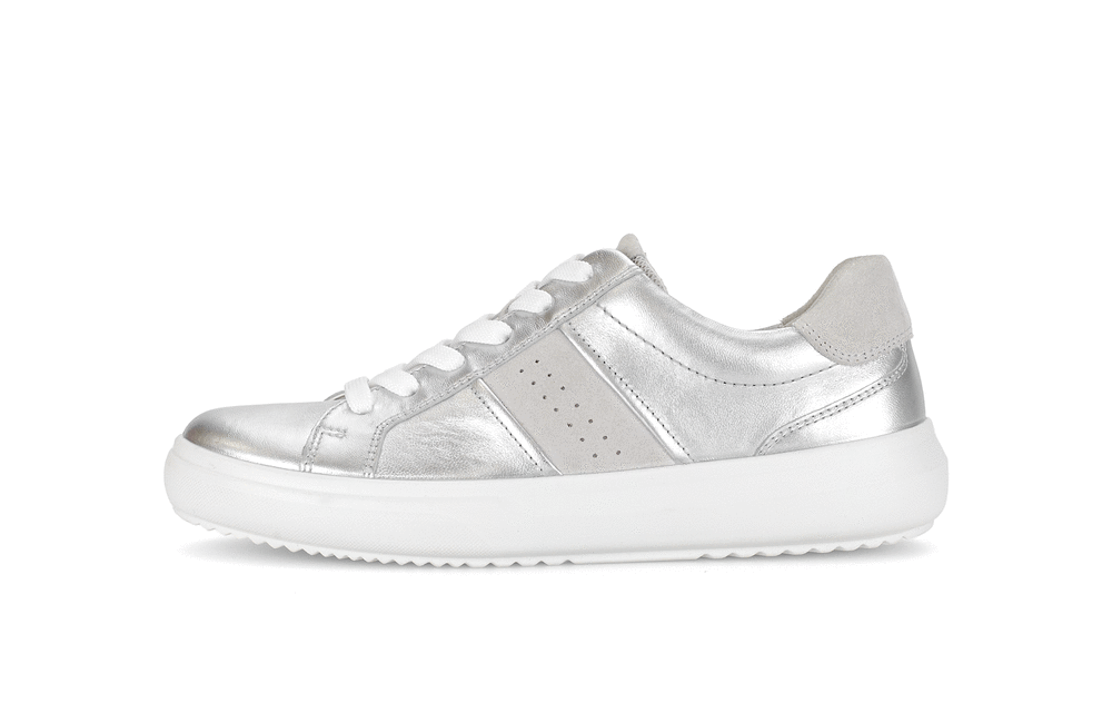 Gabor Comfort 83.360.11 Silver & White G Fit Trainers