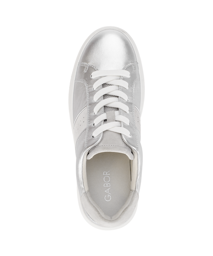 Gabor Comfort 83.360.11 Silver & White G Fit Trainers