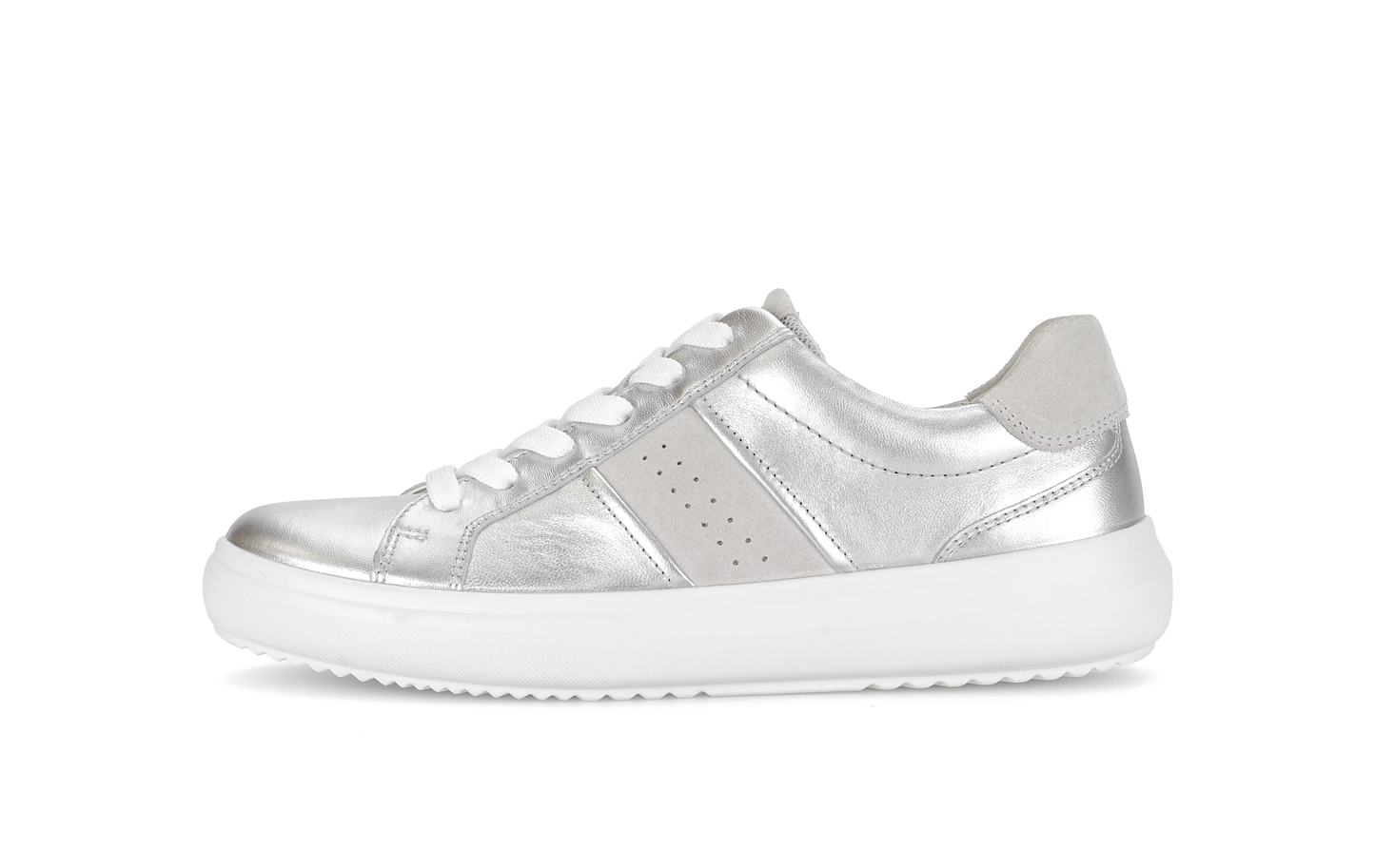 Gabor Comfort 83.360.11 Silver & White G Fit Trainers