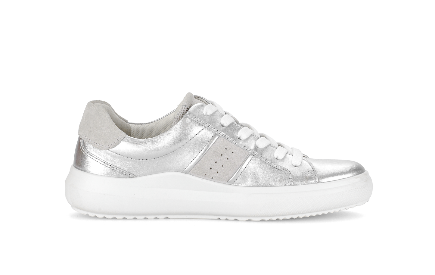 Gabor Comfort 83.360.11 Silver & White G Fit Trainers