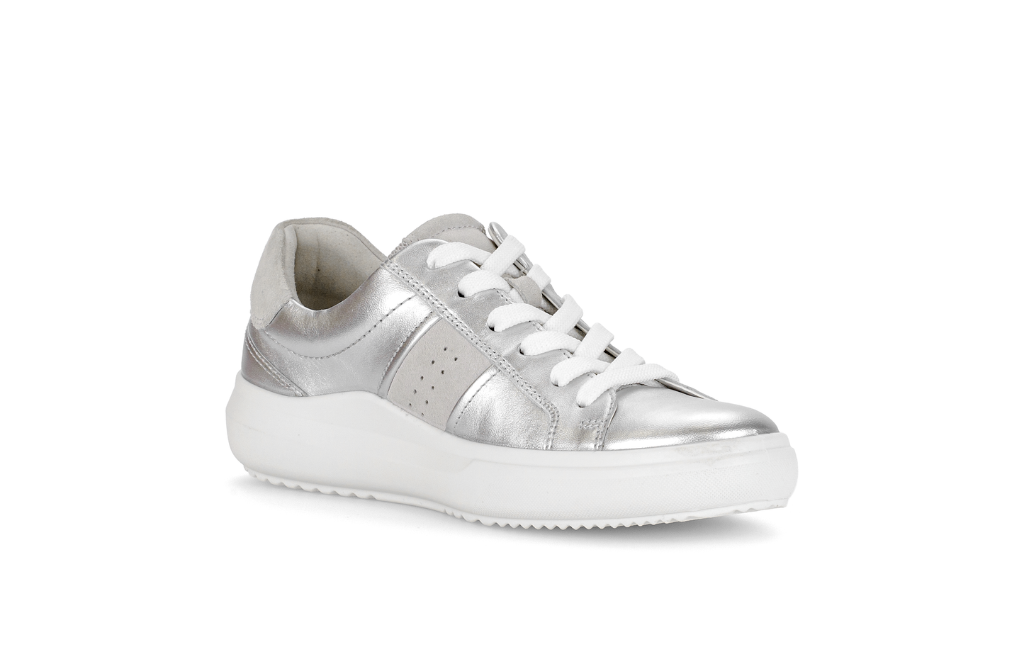 Gabor Comfort 83.360.11 Silver & White G Fit Trainers