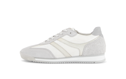 Gabor Comfort 83.430.11 White & Grey Combi G Fit Trainers