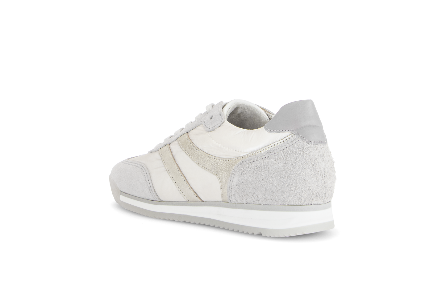 Gabor Comfort 83.430.11 White & Grey Combi G Fit Trainers