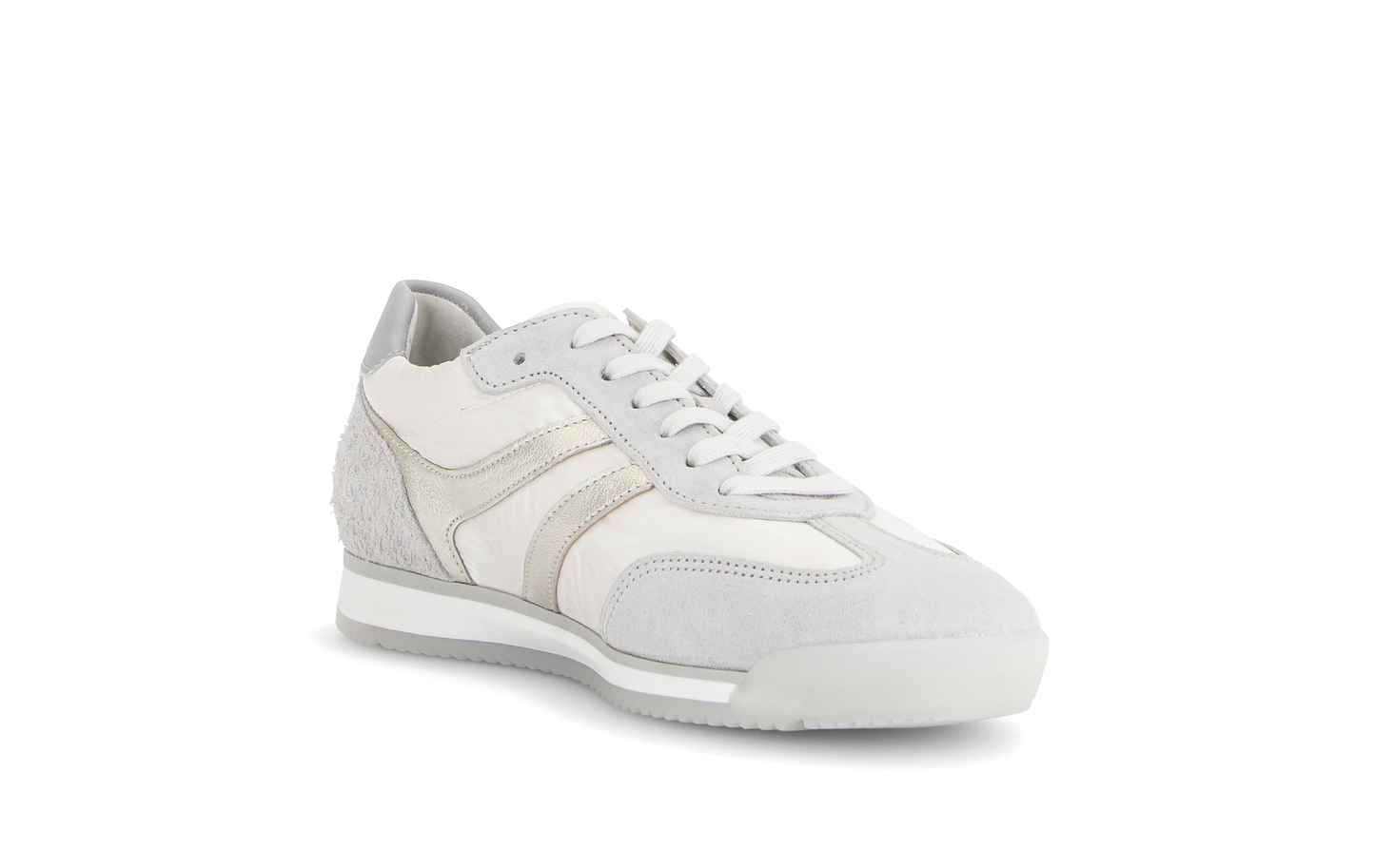 Gabor Comfort 83.430.11 White & Grey Combi G Fit Trainers