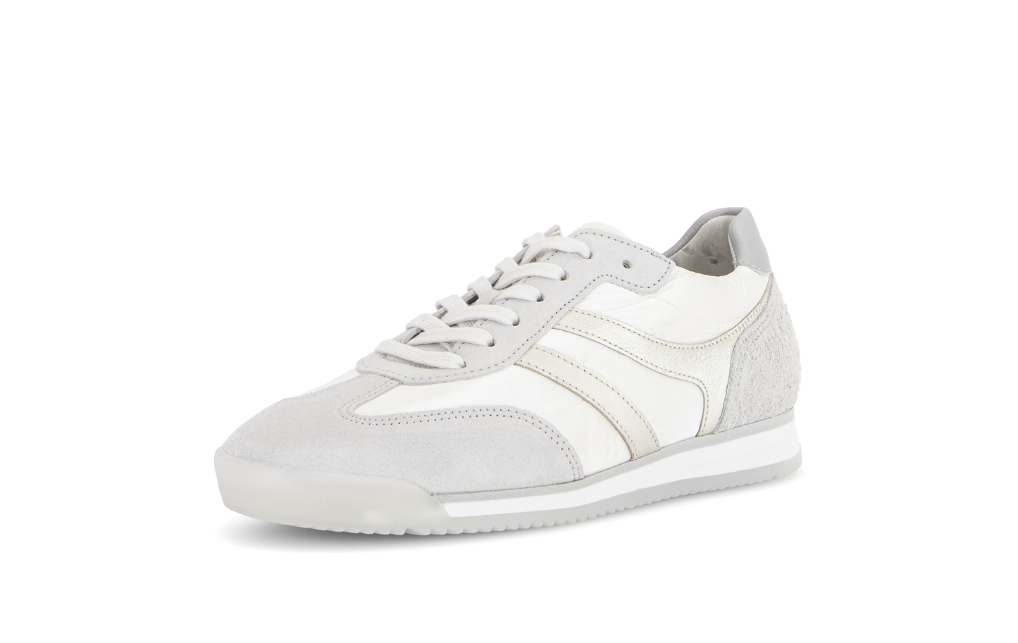 Gabor Comfort 83.430.11 White & Grey Combi G Fit Trainers