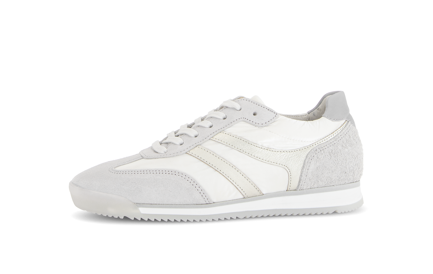 Gabor Comfort 83.430.11 White & Grey Combi G Fit Trainers