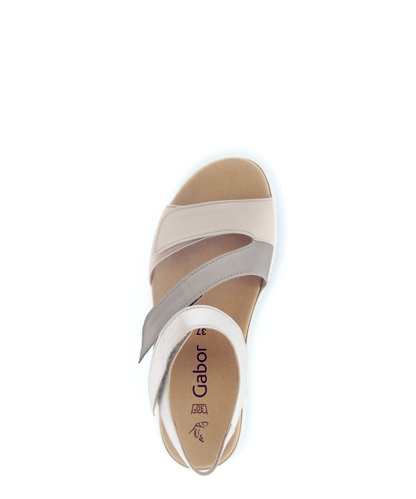 Gabor 83.600.32 Metallic Combi F Fit Slingback Sandals