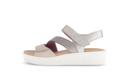 Gabor 83.600.32 Metallic Combi F Fit Slingback Sandals