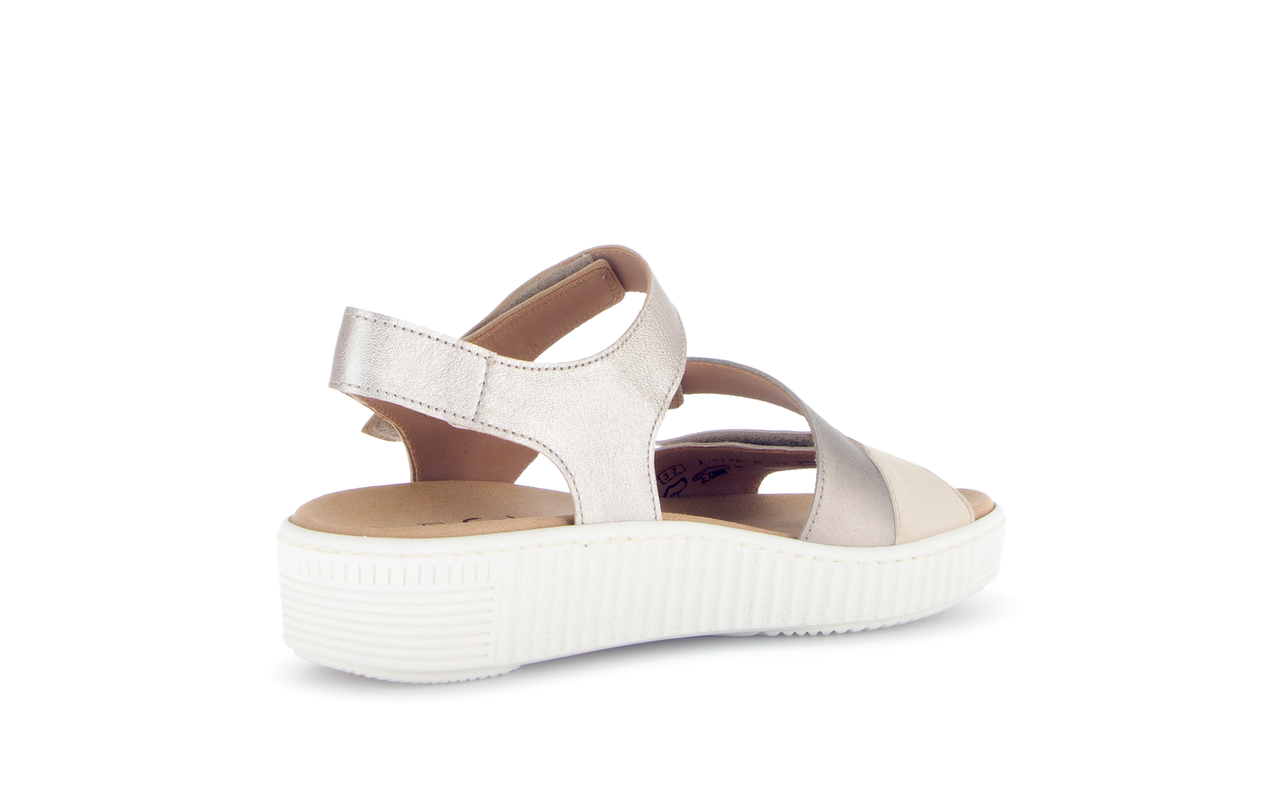 Gabor 83.600.32 Metallic Combi F Fit Slingback Sandals