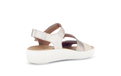 Gabor 83.600.32 Metallic Combi F Fit Slingback Sandals
