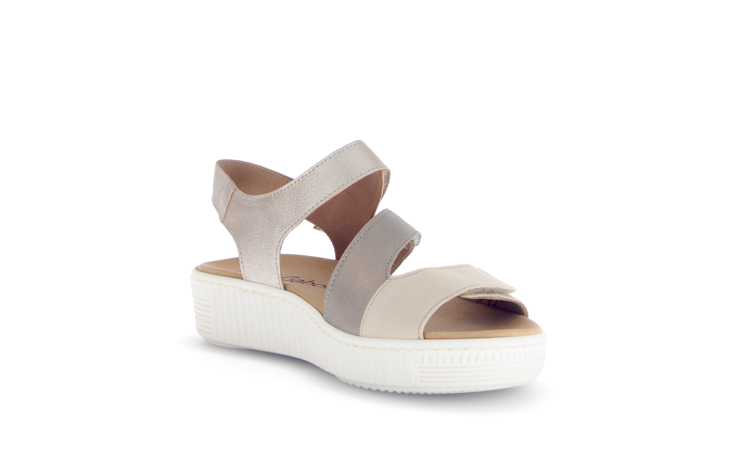 Gabor 83.600.32 Metallic Combi F Fit Slingback Sandals
