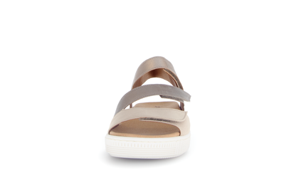 Gabor 83.600.32 Metallic Combi F Fit Slingback Sandals