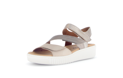 Gabor 83.600.32 Metallic Combi F Fit Slingback Sandals