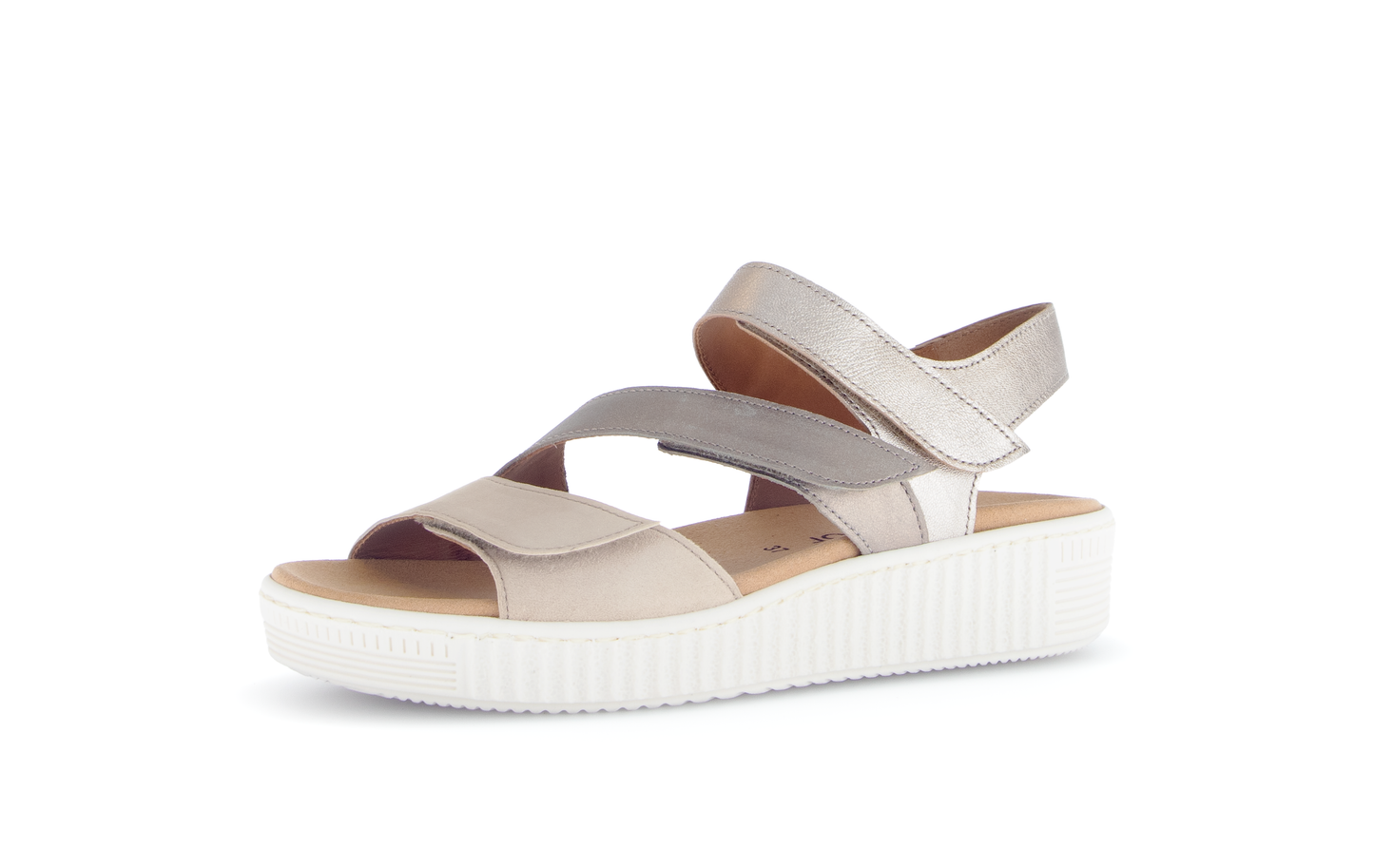 Gabor 83.600.32 Metallic Combi F Fit Slingback Sandals