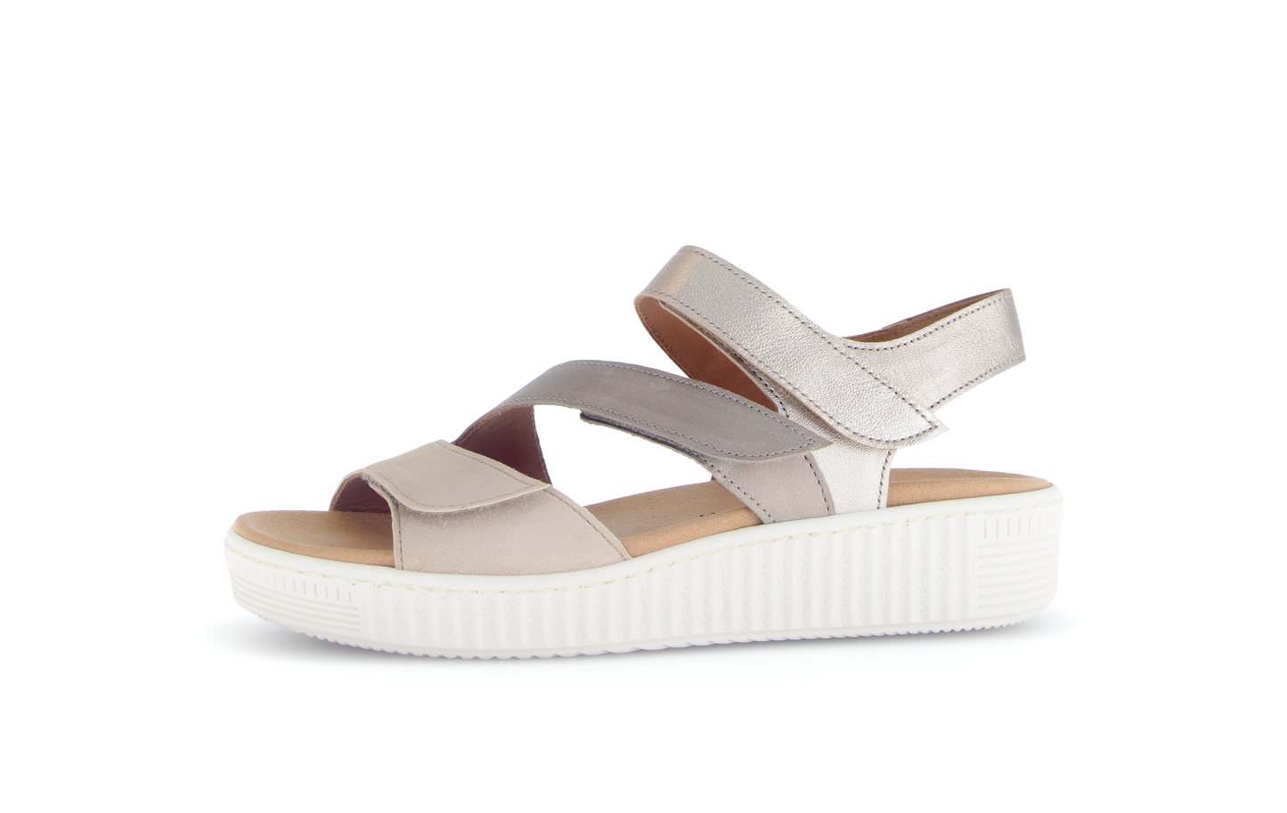 Gabor 83.600.32 Metallic Combi F Fit Slingback Sandals