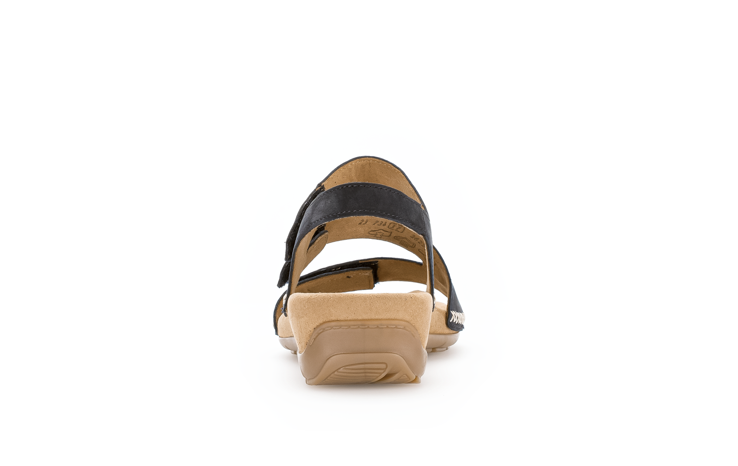 Gabor 83.734.16 Dark Blue Soft Nubuck Velcro Sandals