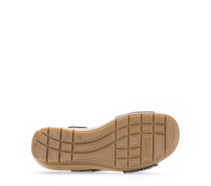 Gabor 83.734.16 Dark Blue Soft Nubuck Velcro Sandals