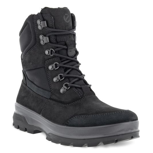 Ecco 838124 51052 Rugged Track POC Black Laced Waterproof Boots