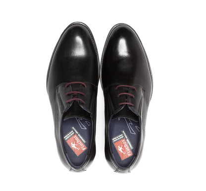 Fluchos 8410 Heracles Black Burgundy Lace Shoes