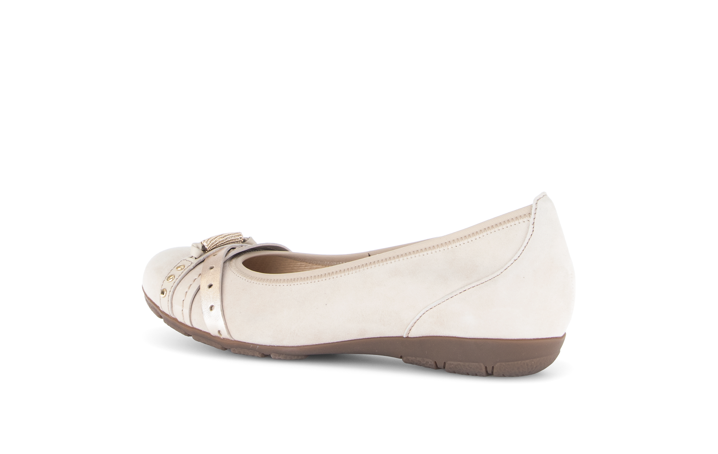 Gabor 84.162.12 Oak Beige Combi Slip On Pumps