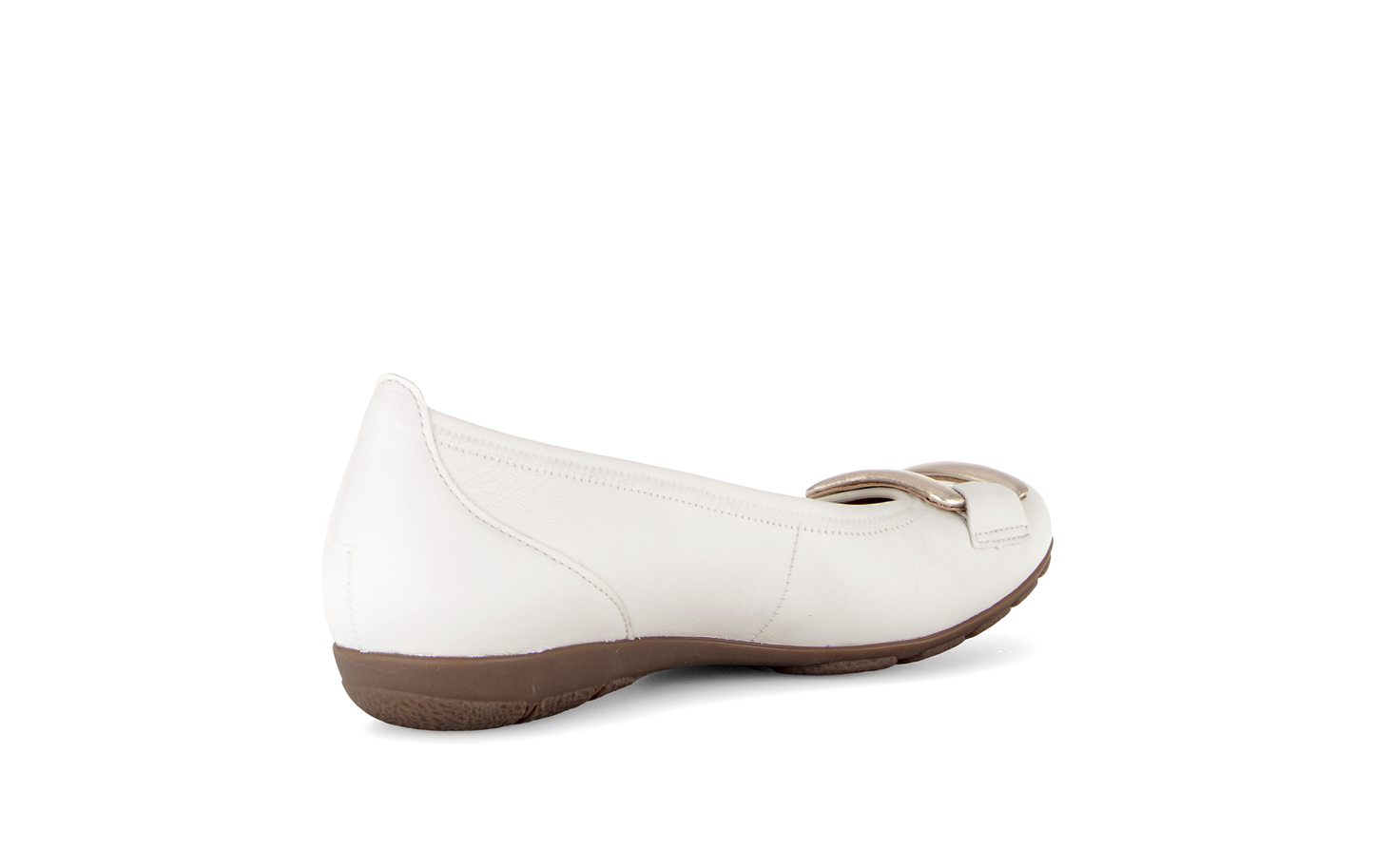 Gabor 84.166.20 Latte Cream & Puder Gold F Fit Slip On Pumps
