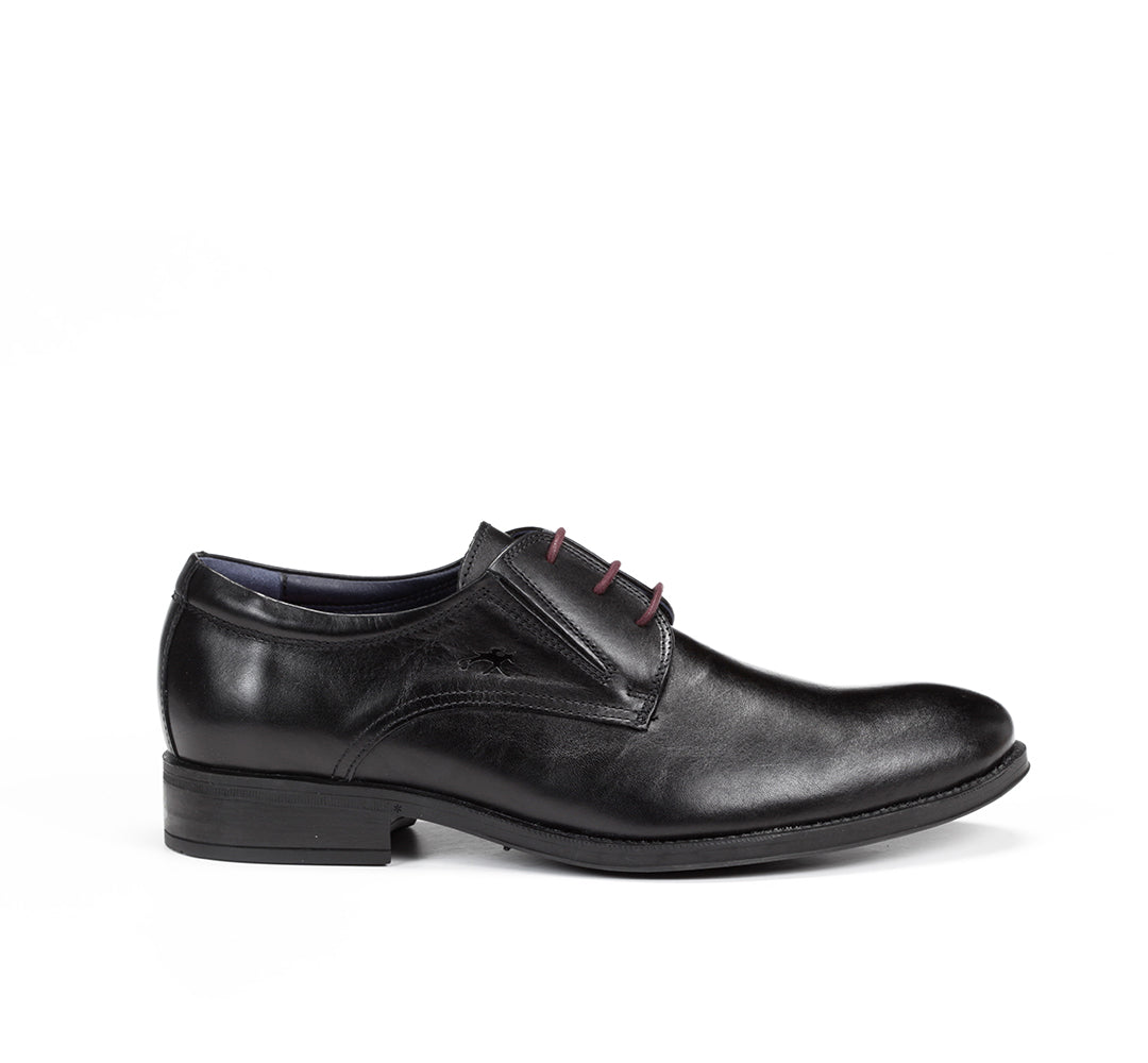 Fluchos 8410 Heracles Black Burgundy Lace Shoes