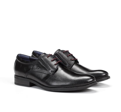 Fluchos 8410 Heracles Black Burgundy Lace Shoes