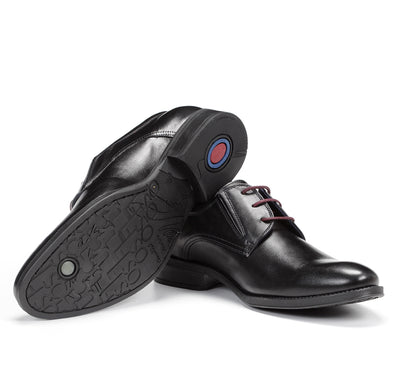 Fluchos 8410 Heracles Black Burgundy Lace Shoes