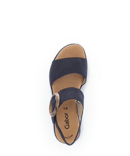 Gabor 84.550.16 Marine Navy F Fit Slingback Sandals