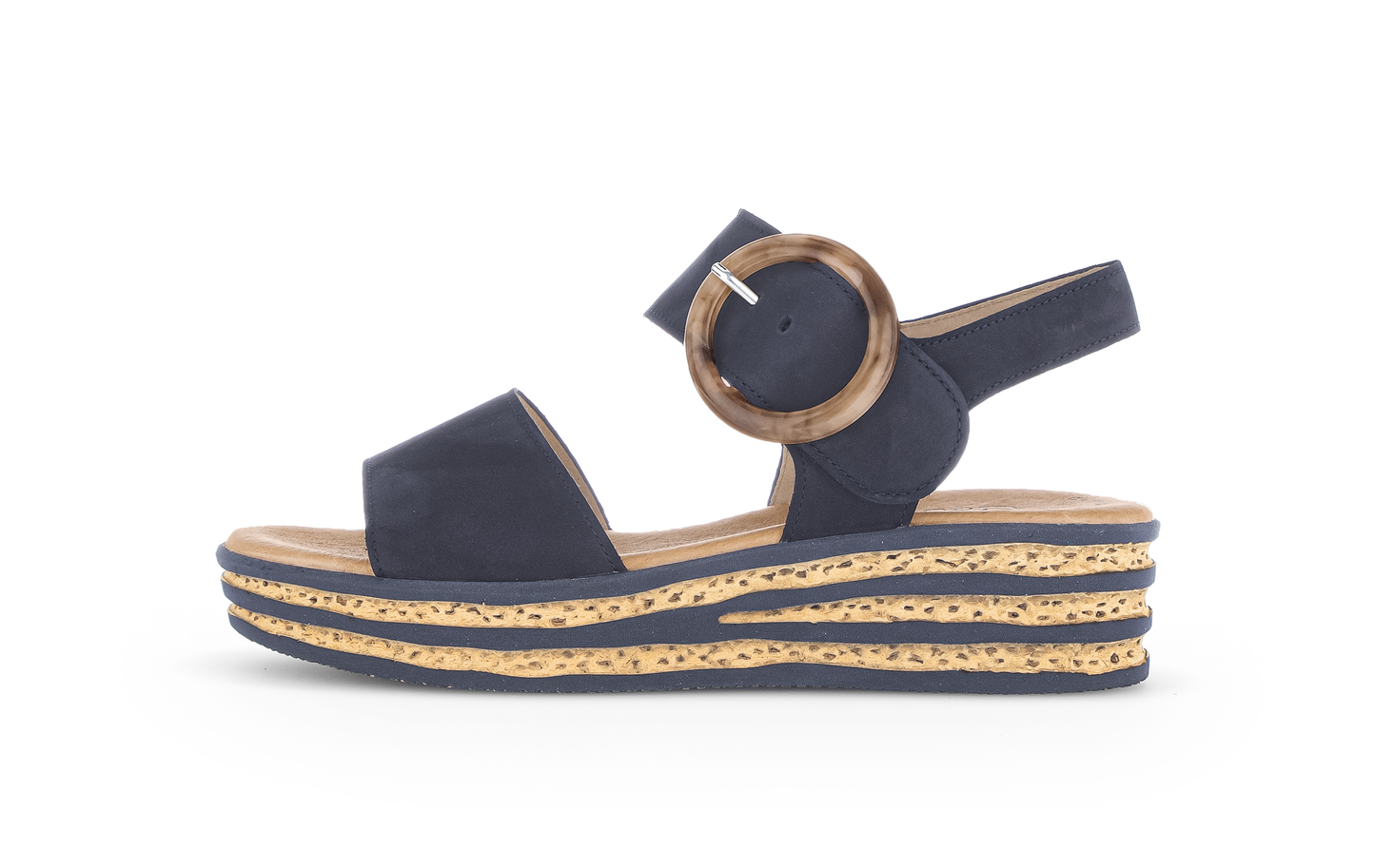 Gabor 84.550.16 Marine Navy F Fit Slingback Sandals