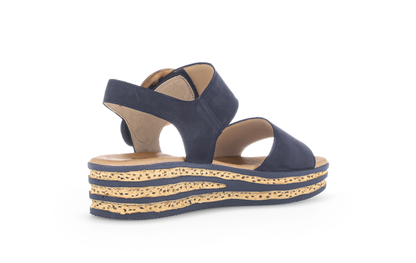 Gabor 84.550.16 Marine Navy F Fit Slingback Sandals
