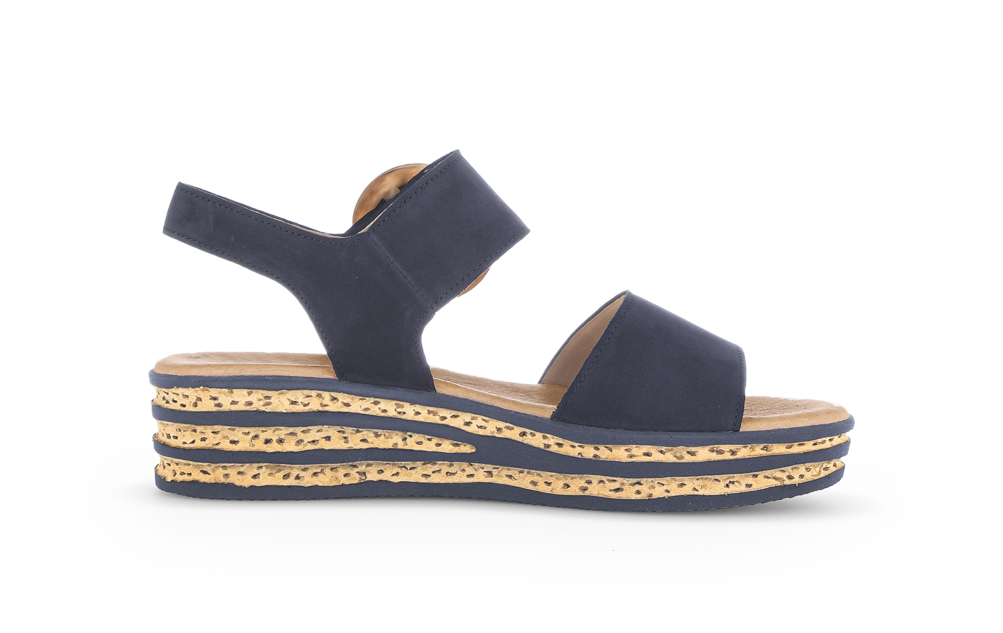 Gabor 84.550.16 Marine Navy F Fit Slingback Sandals