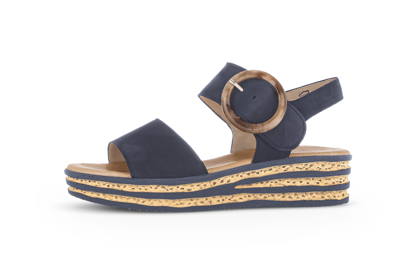 Gabor 84.550.16 Marine Navy F Fit Slingback Sandals
