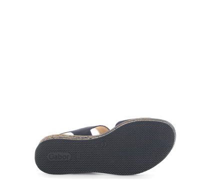 Gabor 84.550.16 Marine Navy F Fit Slingback Sandals