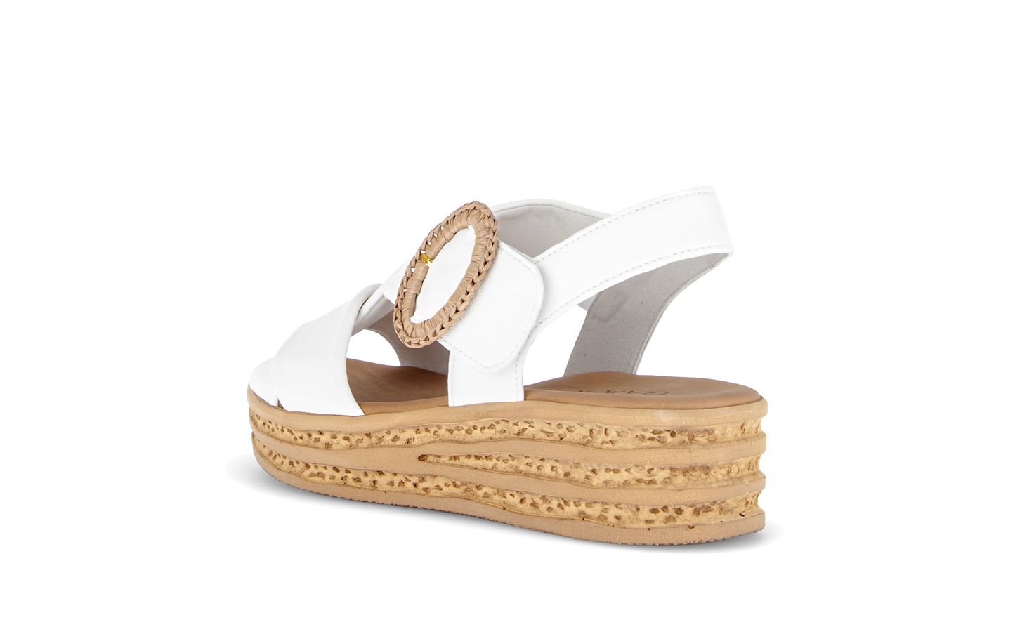 Gabor 84.556.20 Latte Cream F Fit Slingback Sandals