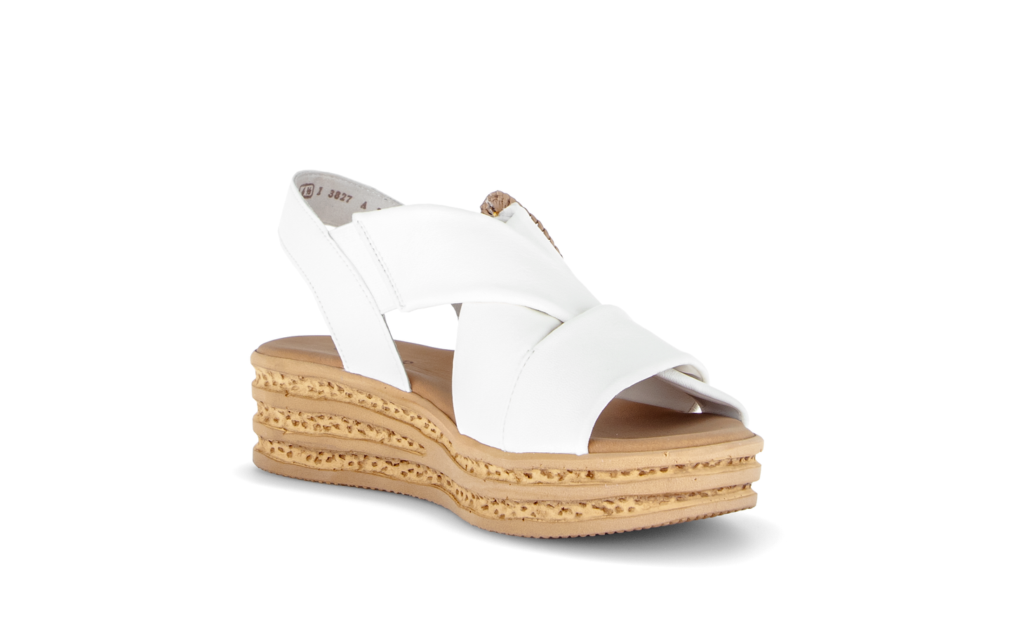 Gabor 84.556.20 Latte Cream F Fit Slingback Sandals