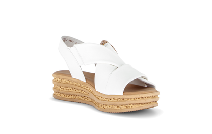 Gabor 84.556.20 Latte Cream F Fit Slingback Sandals
