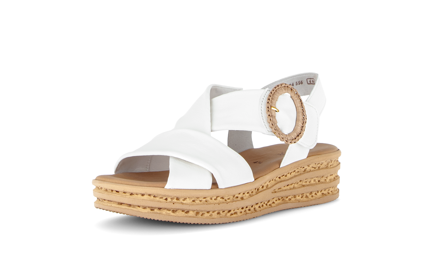 Gabor 84.556.20 Latte Cream F Fit Slingback Sandals