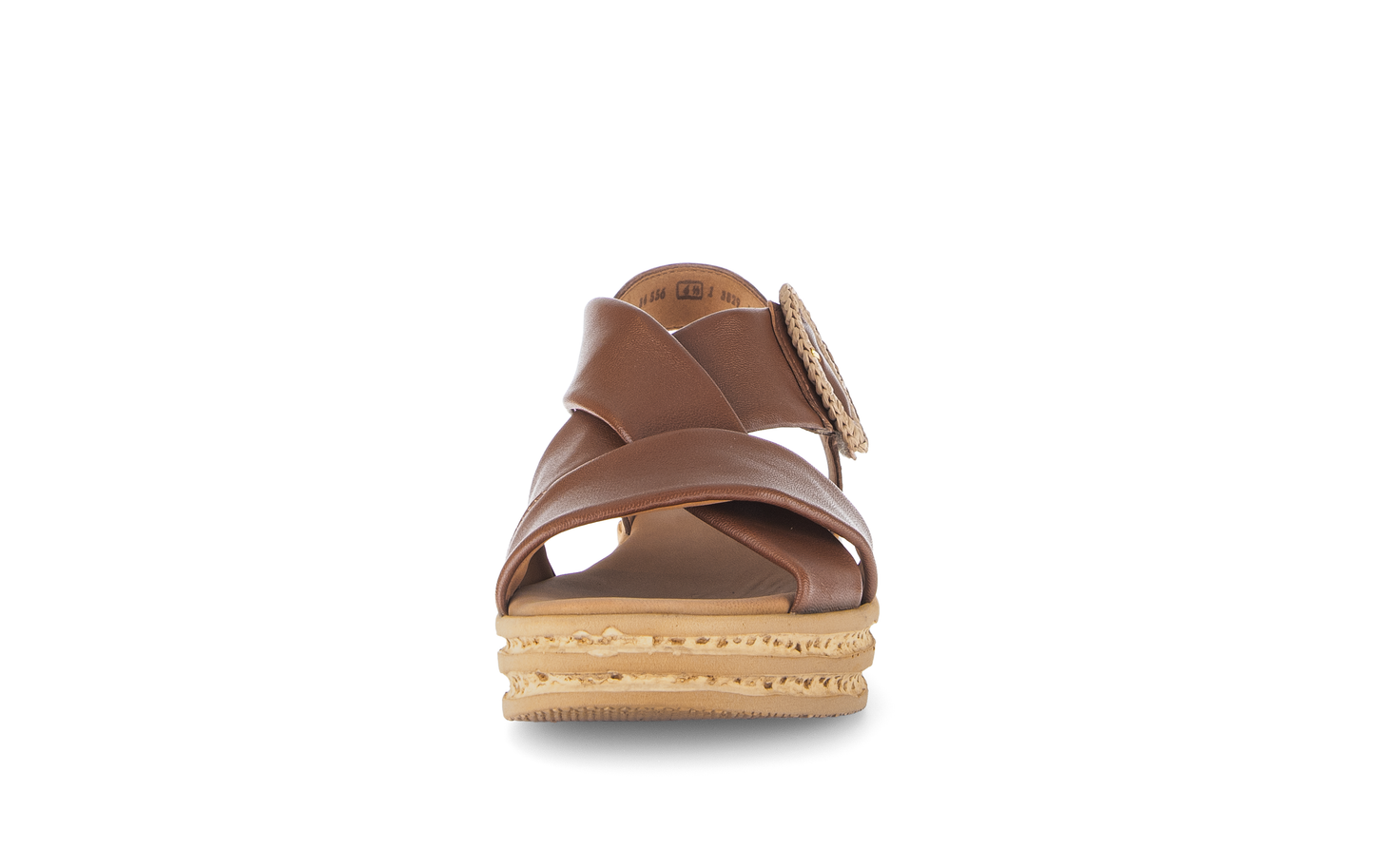 Gabor 84.556.24 Cognac Tan F Fit Slingback Sandals