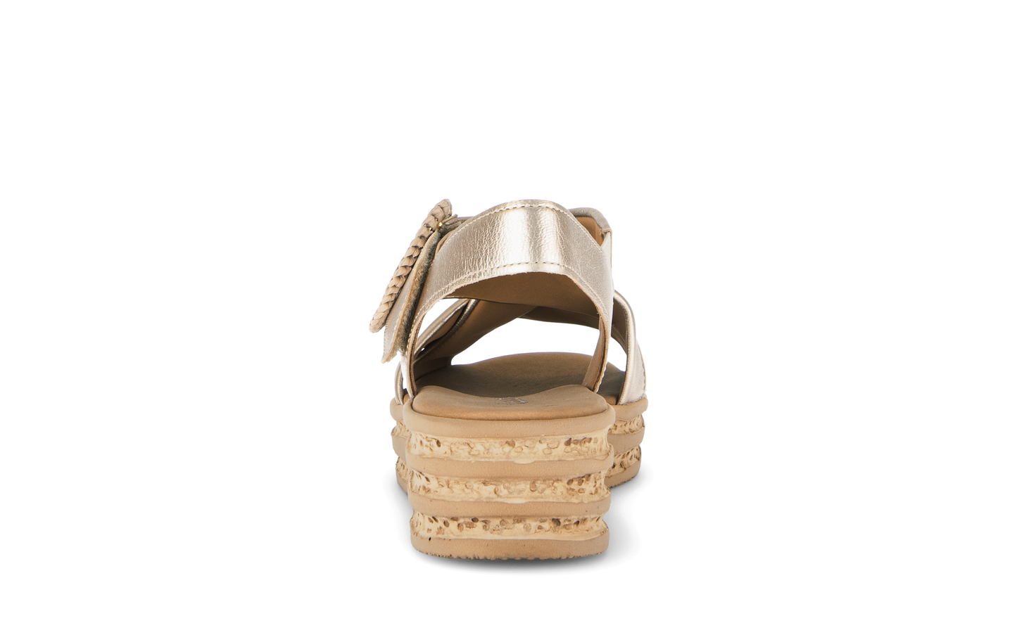 Gabor 84.556.62 Champagne Gold F Fit Slingback Sandals