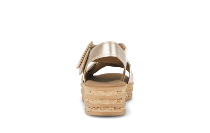 Gabor 84.556.62 Champagne Gold F Fit Slingback Sandals
