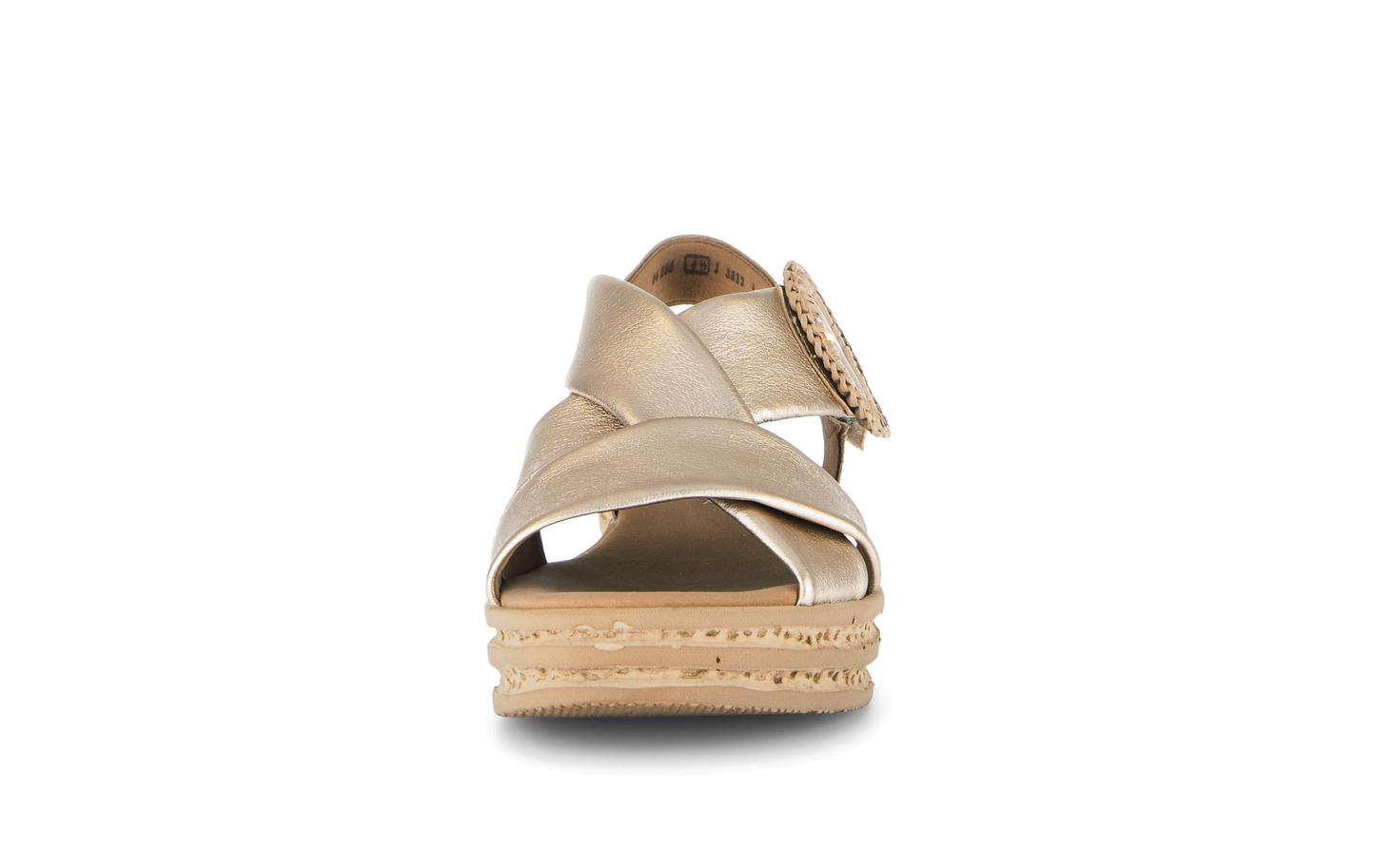 Gabor 84.556.62 Champagne Gold F Fit Slingback Sandals