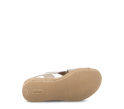 Gabor 84.556.62 Champagne Gold F Fit Slingback Sandals