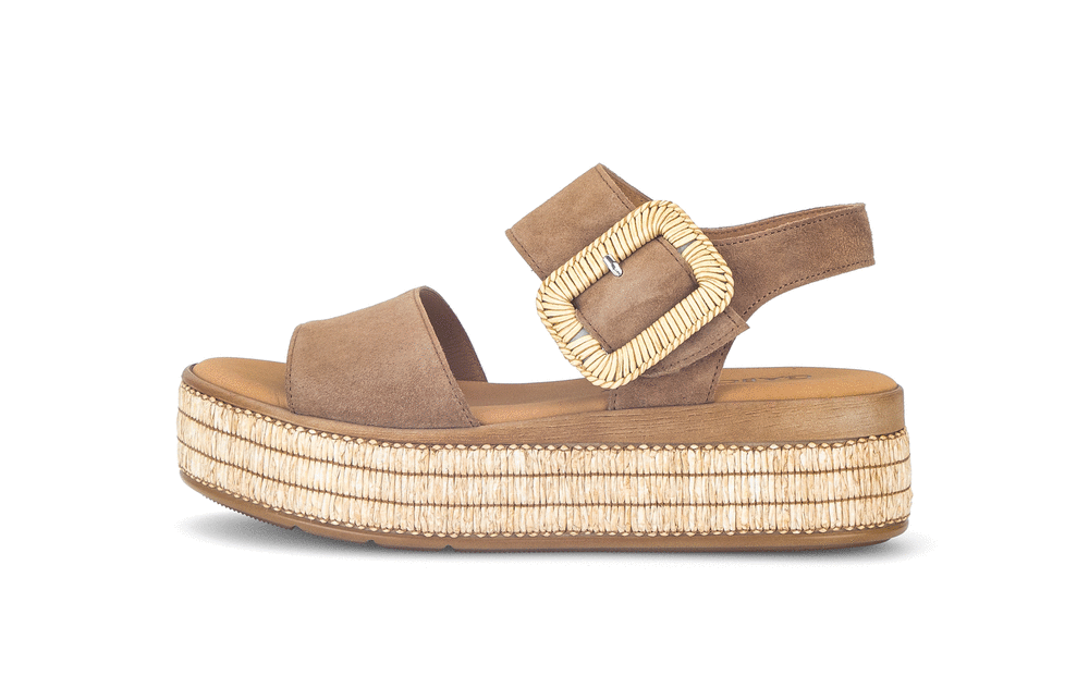 Gabor 84.562.14 Peanut Brown Velcro Sandals
