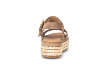 Gabor 84.562.14 Peanut Brown Velcro Sandals