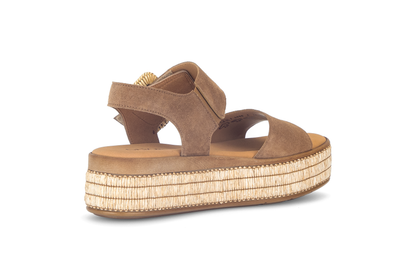 Gabor 84.562.14 Peanut Brown Velcro Sandals