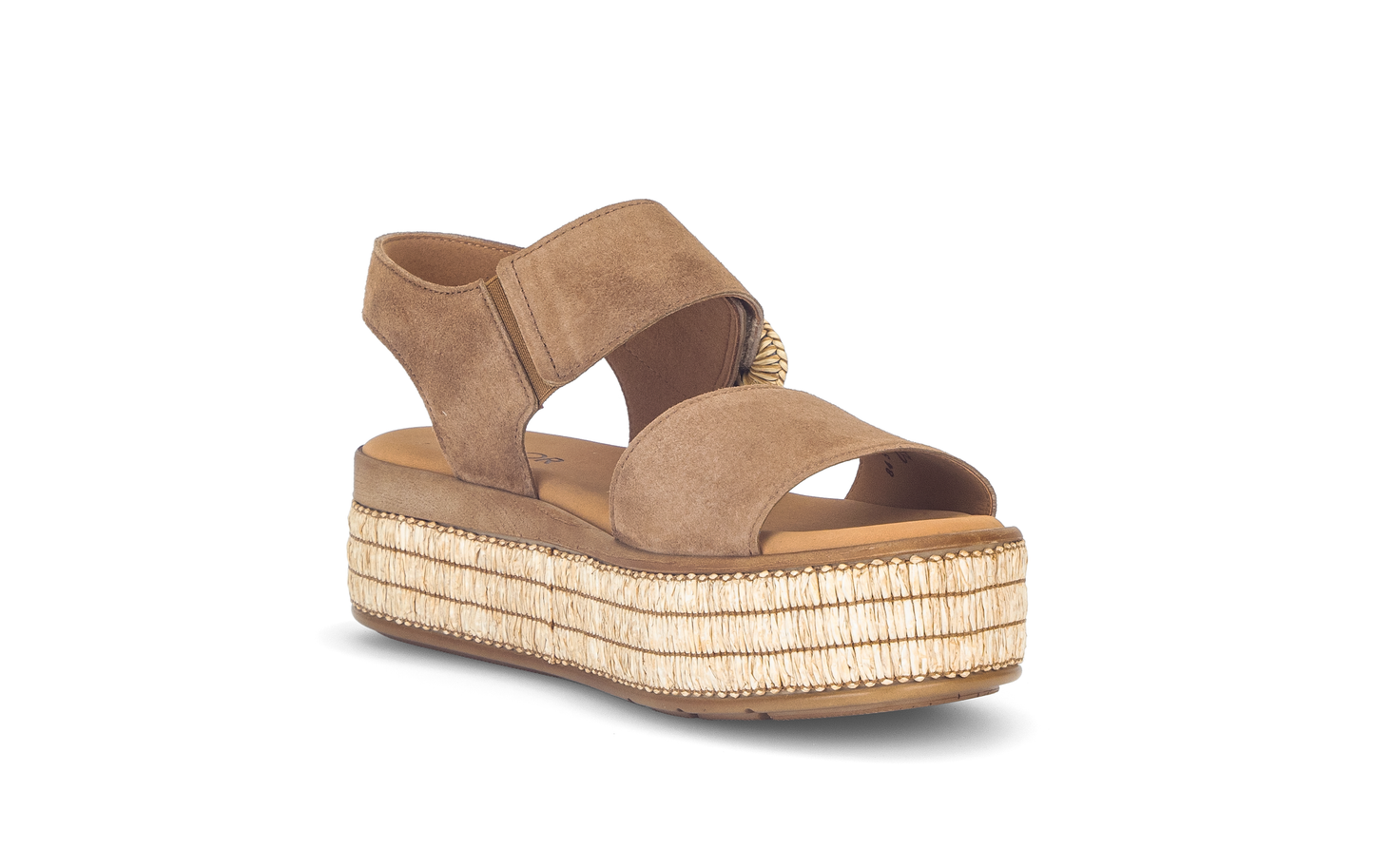 Gabor 84.562.14 Peanut Brown Velcro Sandals