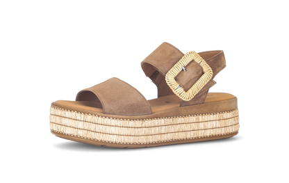 Gabor 84.562.14 Peanut Brown Velcro Sandals