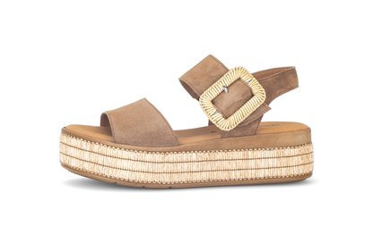 Gabor 84.562.14 Peanut Brown Velcro Sandals
