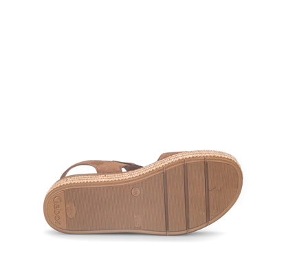 Gabor 84.562.14 Peanut Brown Velcro Sandals